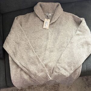 Peter Millar Crown Harkening popover merino wool shawl sweater